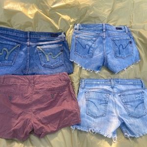 lot of 4 denim shorts